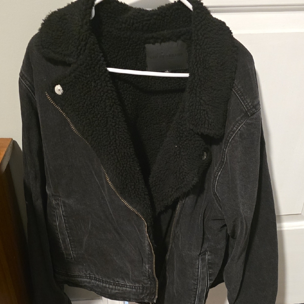 Lucky Brand Black Jean Jacket Contemporary Style